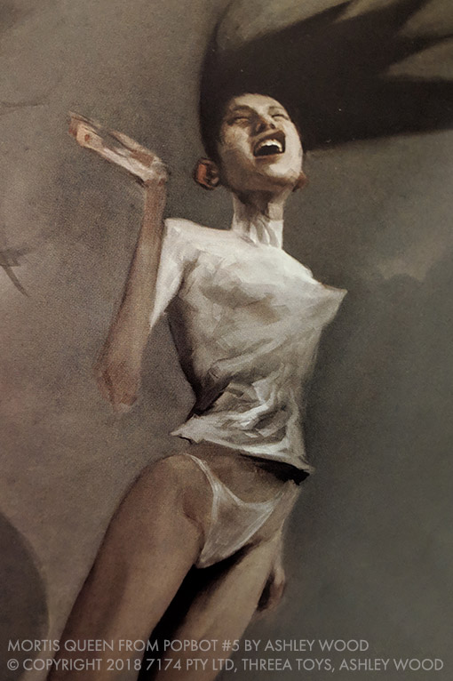popbot mortis queen painting excerpt by ashley wood