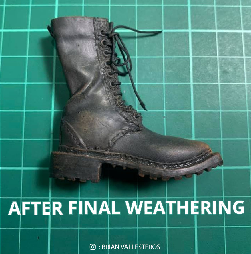 After final weathering, the boot looks great!
