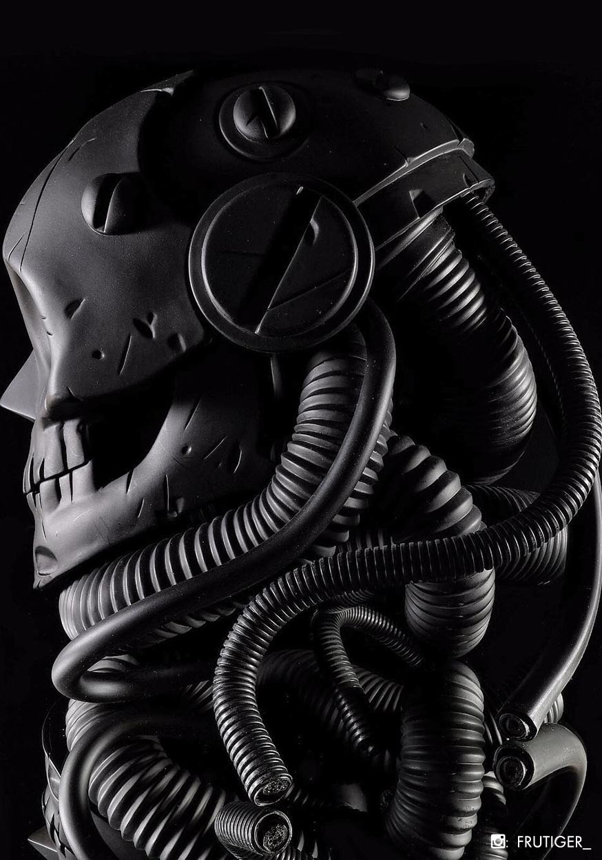 Black Onyx Severed Bot Head