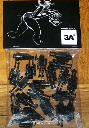 Bag of 20 Black Mini Caesars - WWR - Ashley Wood