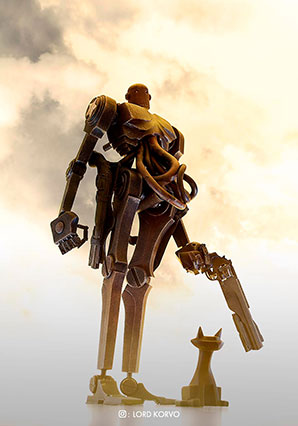 Badbot Manchester War and Kitty - POP - Ashley Wood