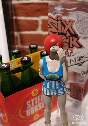 CNY Beer Girl Drunk Miyu 3AA Version by Ashley Wood, 3A Toys