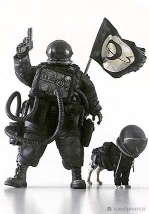 Dead Astronaut Gangsta Dark by Ashley Wood, 3A Toys