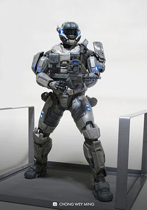 HALO Spartan Mark V EVA Bambaland Exclusive by Ashley Wood, 3A Toys