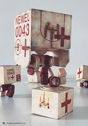 Mighty Square Medic Newel by Ashley Wood, 3A Toys