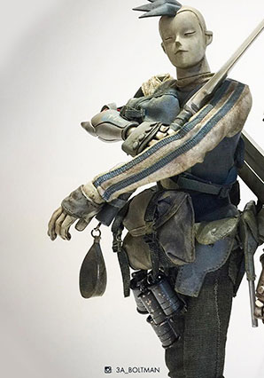 Seven Bones TK Saigo 5 by Ashley Wood, 3A Toys