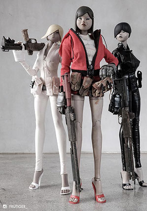 Tomorrow Queen 3 Pack by Ashley Wood, 3A Toys