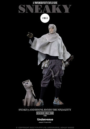 Sneaky 71 and Hanzo the Ninja Kitty - POP - Ashley Wood