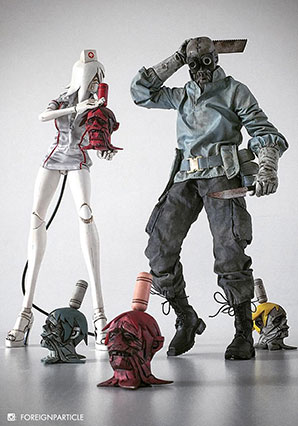 Zomb MD Dr Shitvago and Albino Nurse Zomb Set by Ashley Wood, 3A Toys