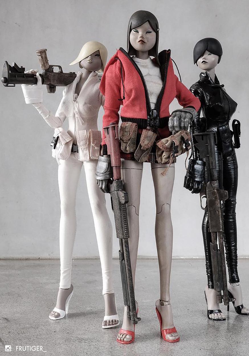 Tomorrow Queen 3 Pack by Ashley Wood (one sixth) toy release info 